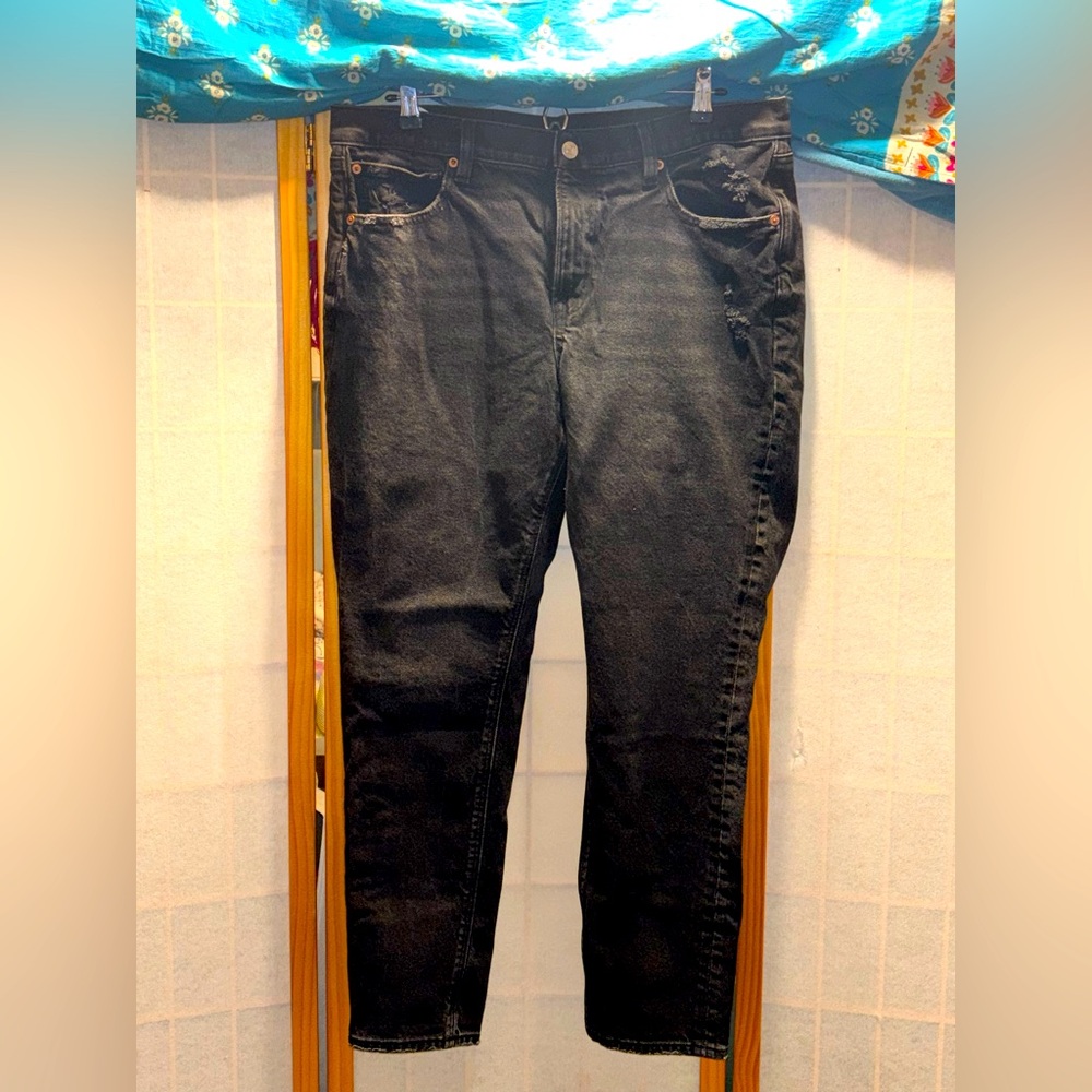 American Eagle Stretch Black Jeans Size 14